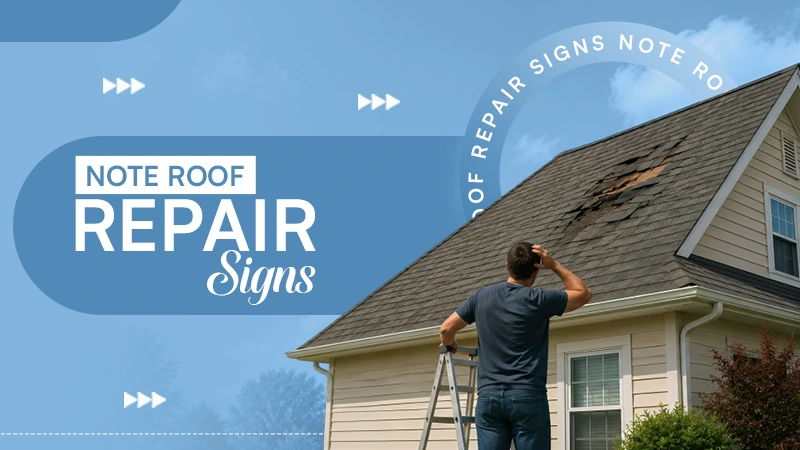 Note Roof Repair Signs