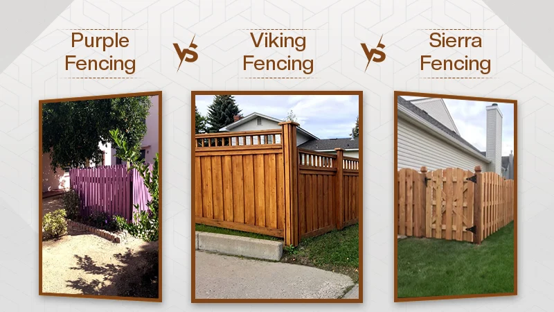 Purple vs Viking vs Sierra Fence