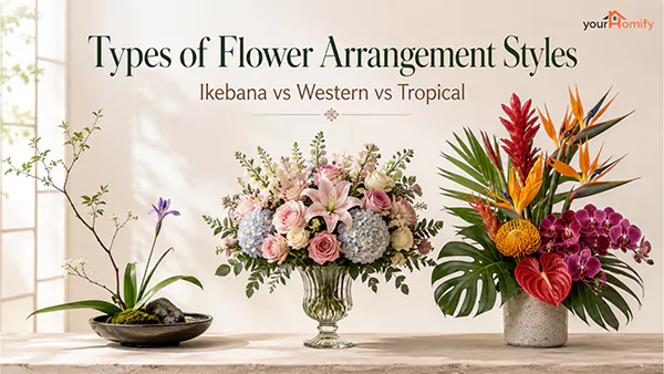 Three Major Types of Flower Arrangements