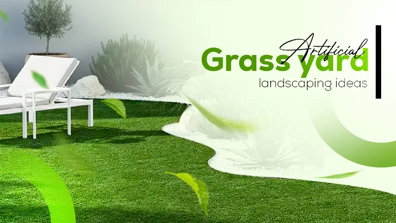 artificial grass yard landscaping ideas