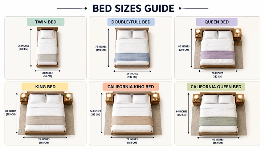 Bed Size Chart