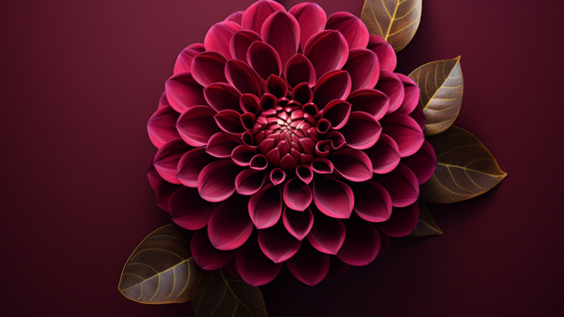 Detailed Black Dahlia petals