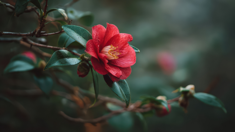 Camellia Middlemist's Red world's rarest flower