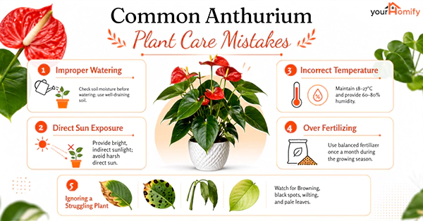 Common Anthurium Plant Care Mistakes