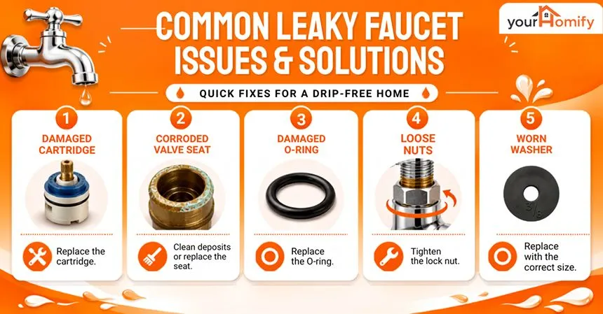 Common Issues and Solutions for a Leaky Faucet