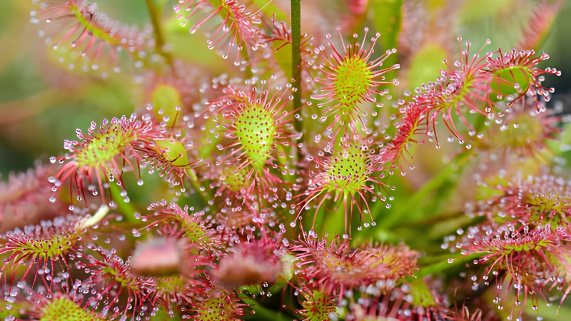 Ornamental Sundew plant in indoor collection