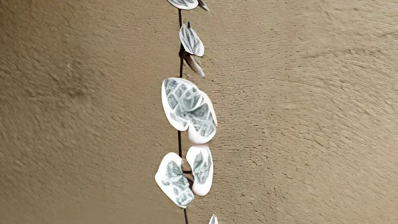 Mature Variegated String of Hearts with dense foliage