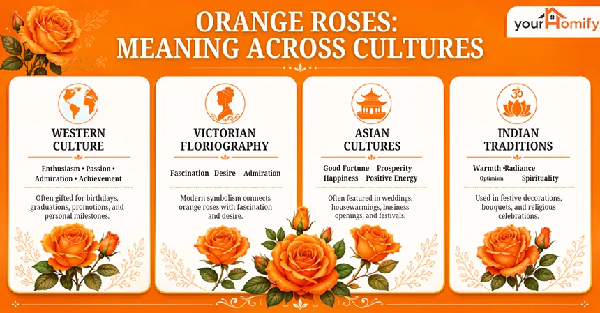 Orange Roses in Different Cultures and Traditions