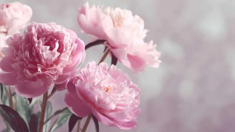 Peony flower featured bloom