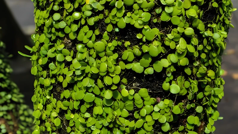 Pepperomia Rotundifolia cascading green vines