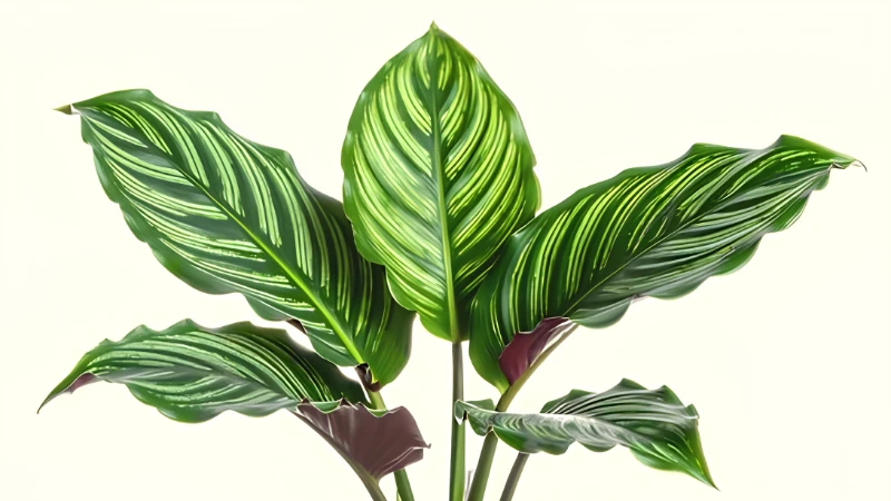 Featured image of Rattlesnake Plant with patterned green leaves