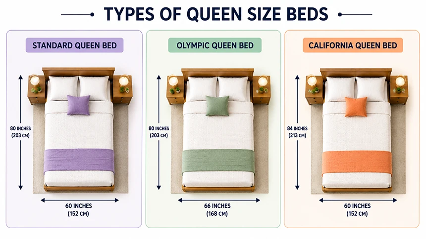 Type queen size bed