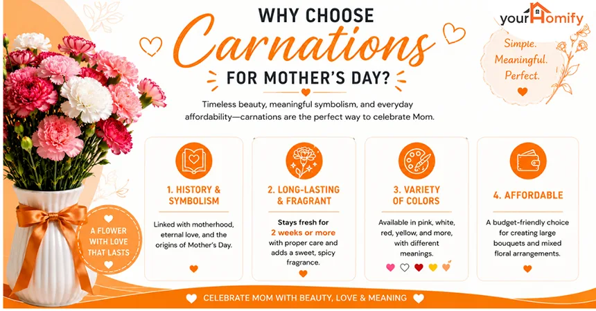 Why Choose Carnation Flowers For Mothers Day