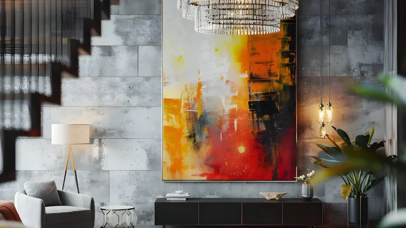 Decorative abstract wall art