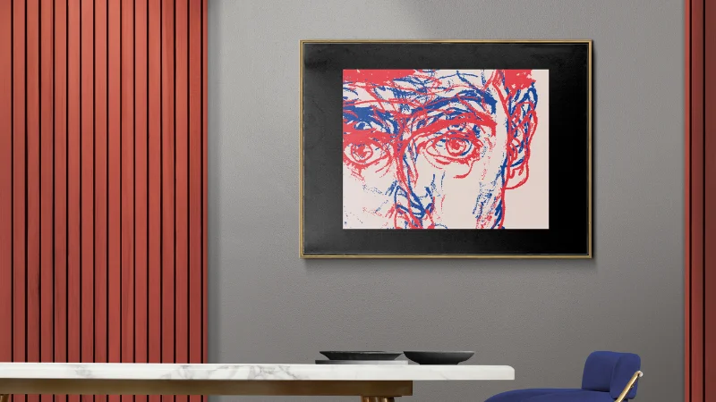 Artistic abstract wall art