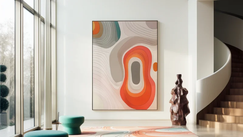 Abstract artwork for wall decor
