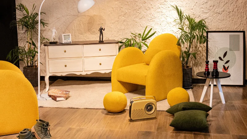 Accent chair interior decor