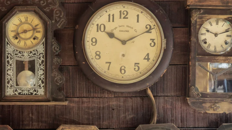 Elegant antique clock