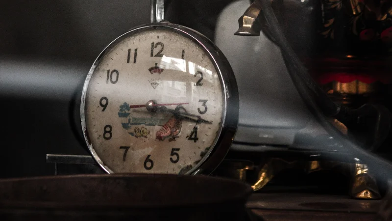 Classic antique clock decor