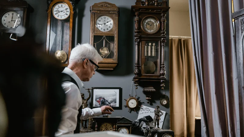 Ornamental antique clock