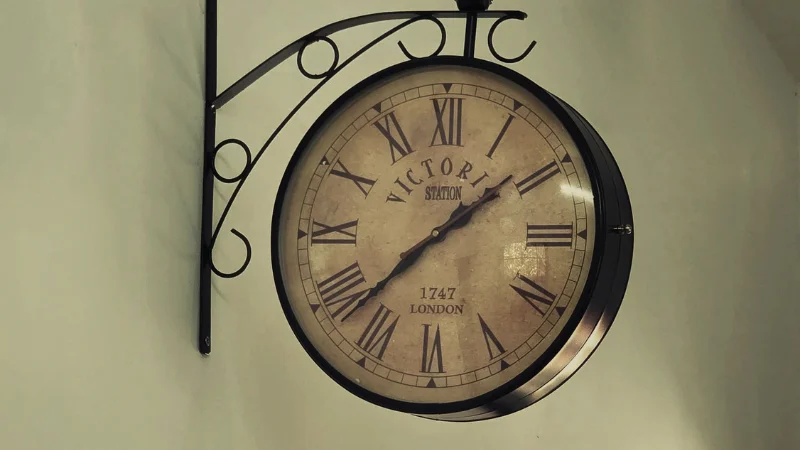 Retro antique clock decor