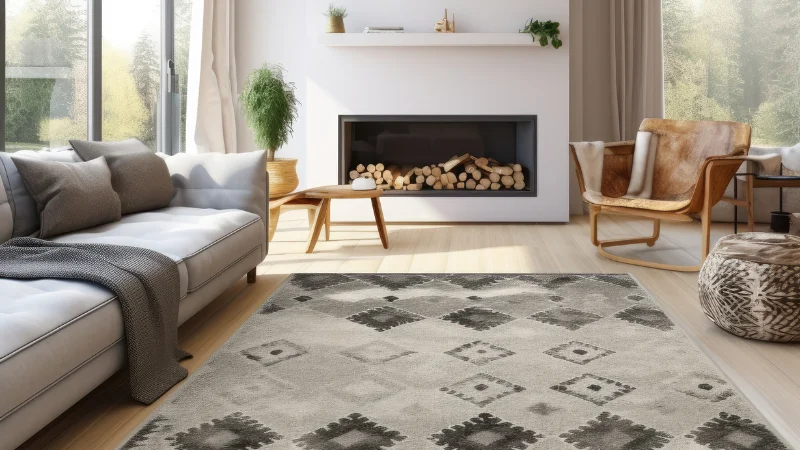 Decorative floor rug