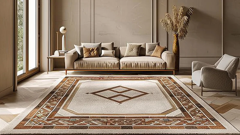 Modern floor rug