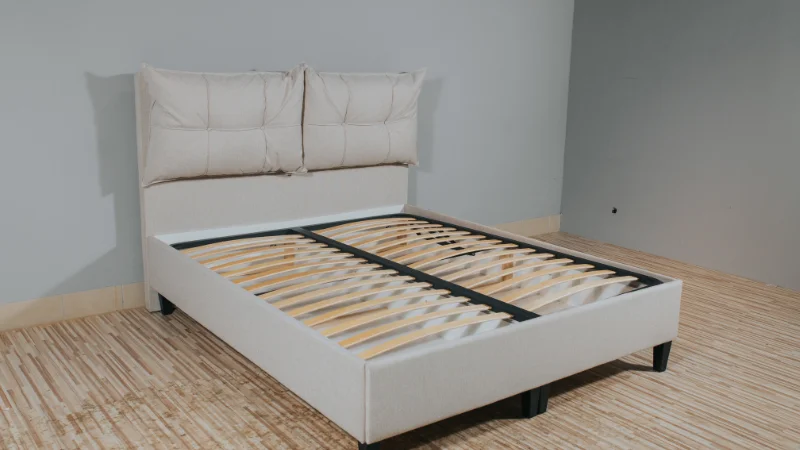 Stylish bed frame for bedroom