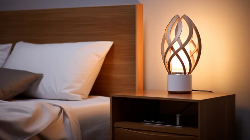 Compact bedside table