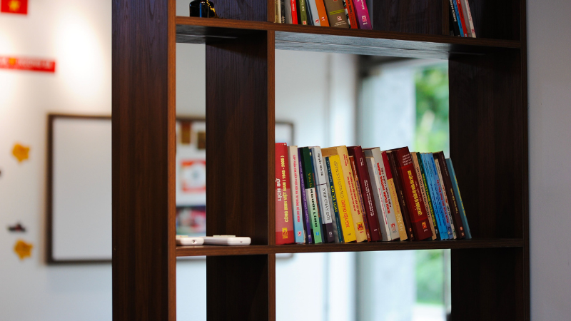 Home library bookshelf