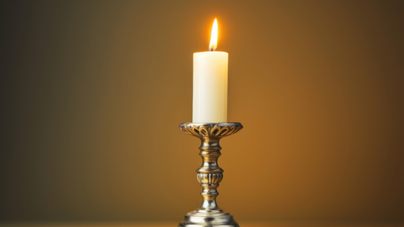 Modern candle decor