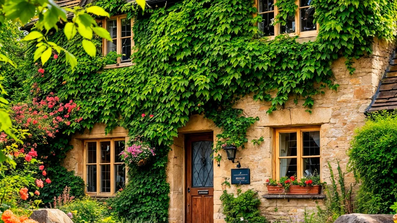 Traditional English cottage garden design