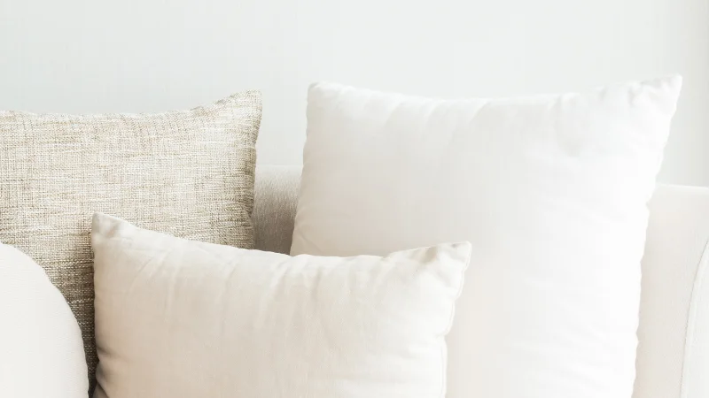 Accent cushions for interior decor