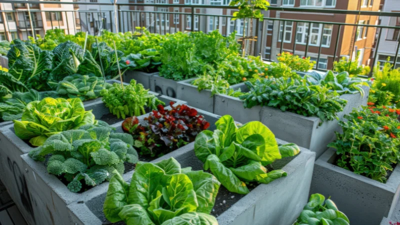 Small kitchen garden for home gardening