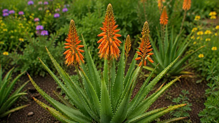 Aloe flowers