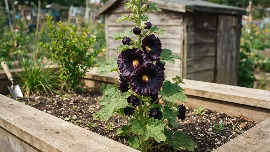 Black Hollyhock