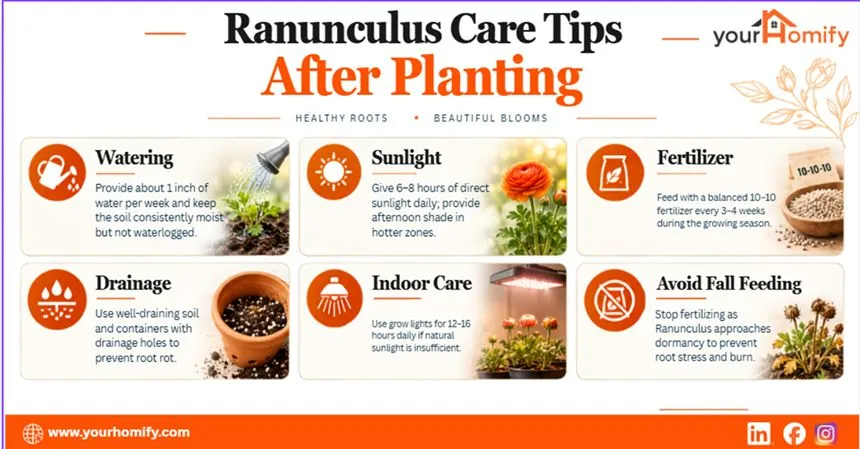 Care Tips for Ranunculus After Planting