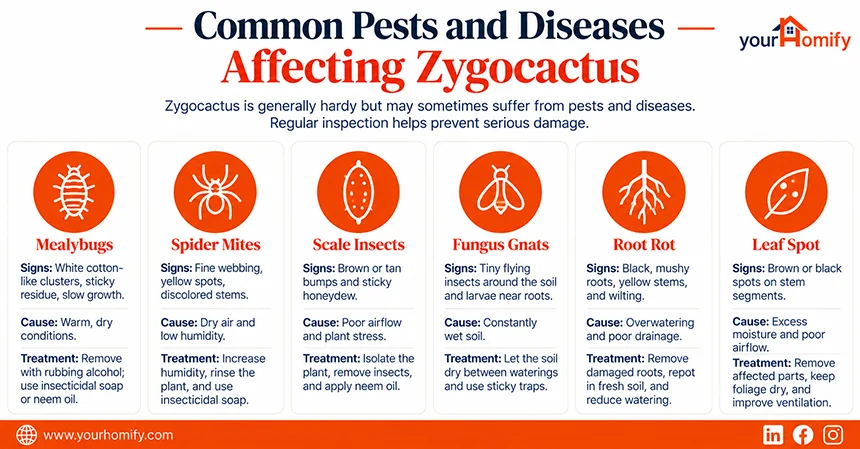 Common Pests and Diseases Affecting Zygocactus