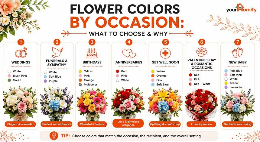 Flower Colors by Occasion What to Choose and Why
