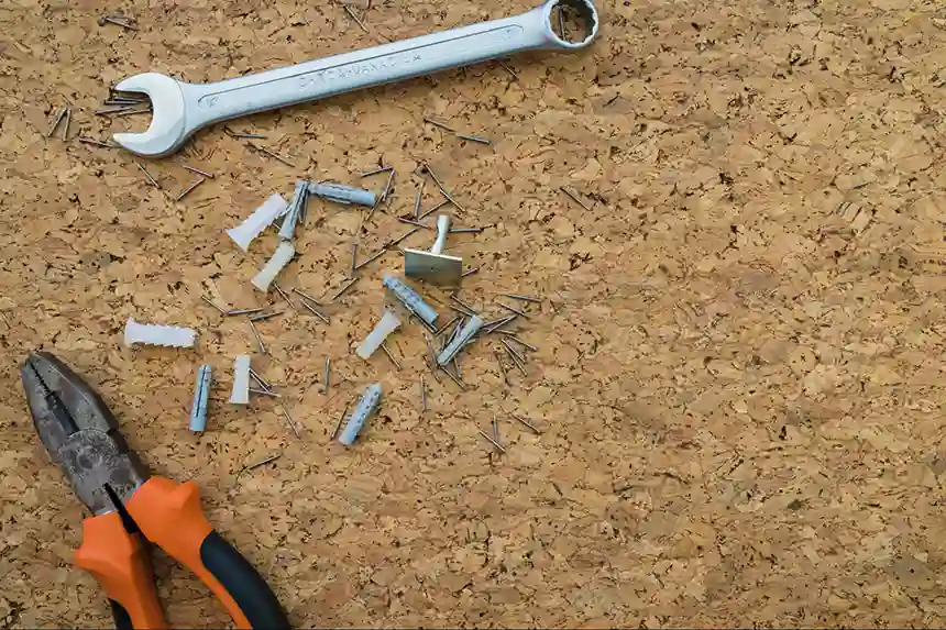 Glue down tiles