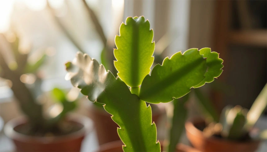 Healthy zygocactus sapling