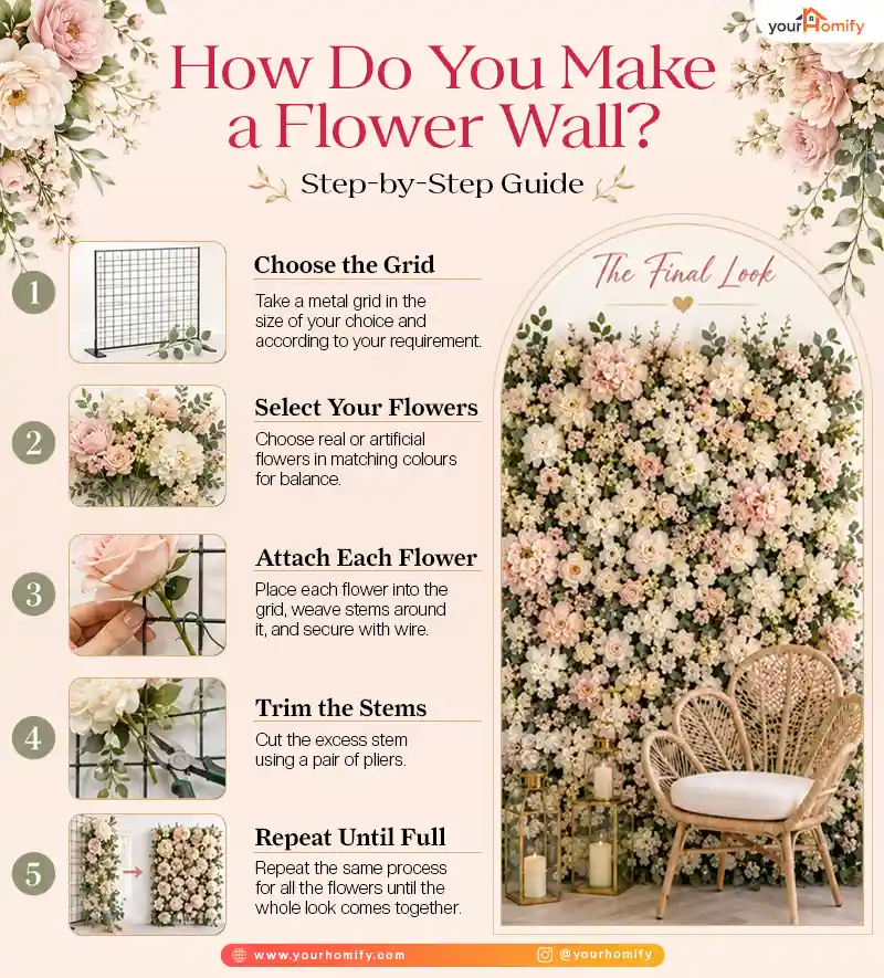 How Do You Make a Flower Wall