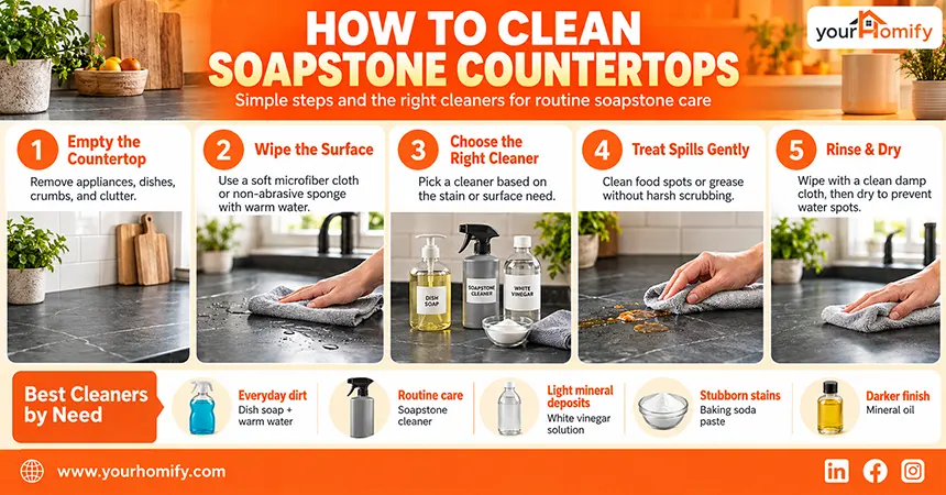 How to Clean Soapstone Countertops