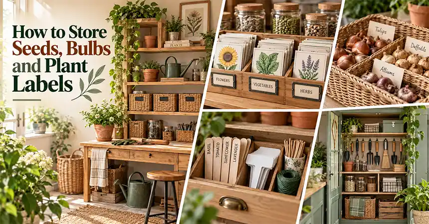 How to Store Seeds, Bulbs and Plant Labels