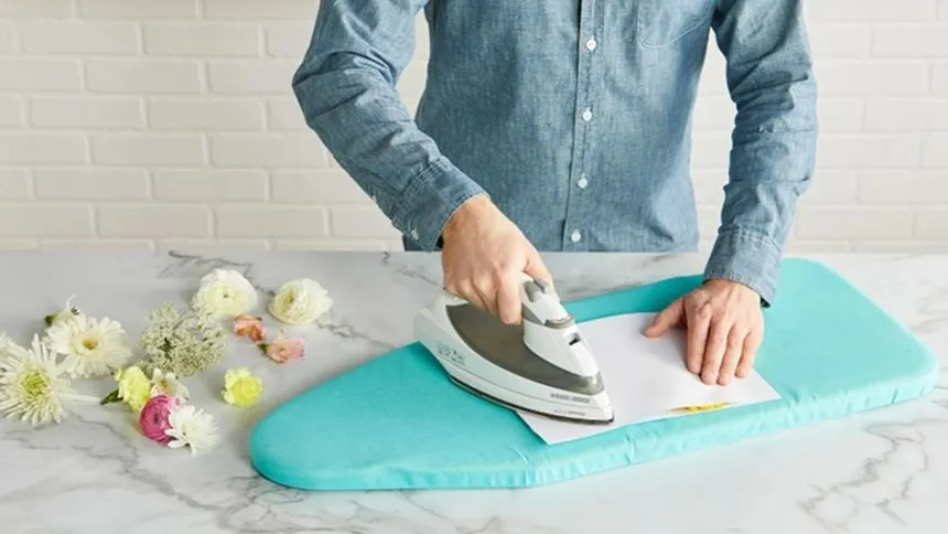 Ironing the flowers