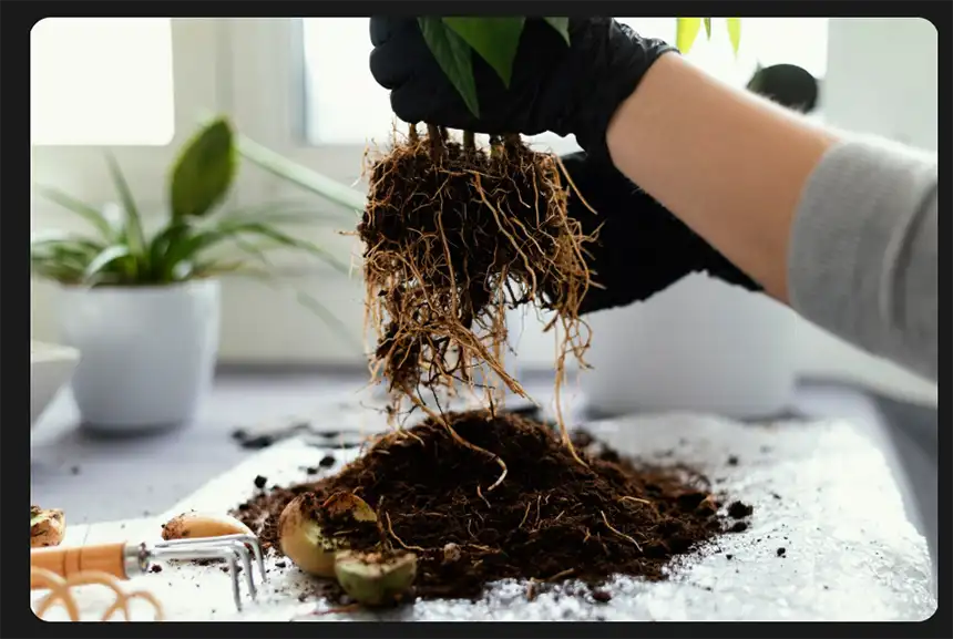 Loosen the roots