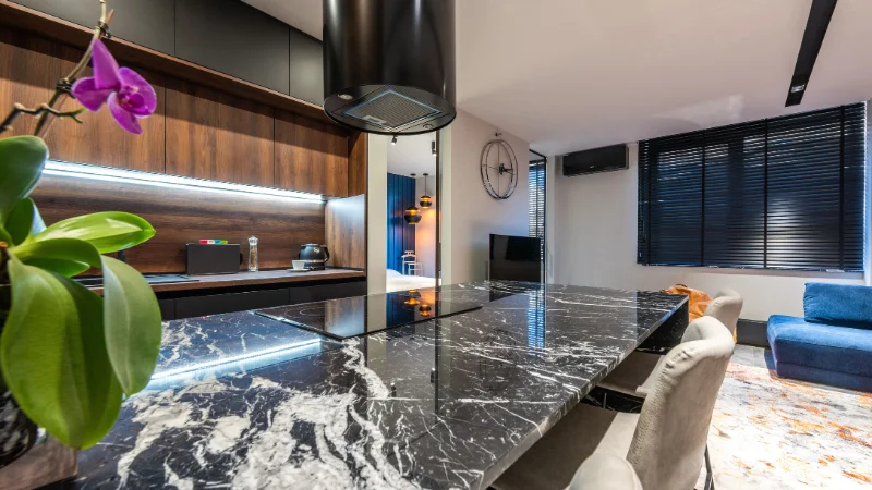 Marble top table featured for home decor