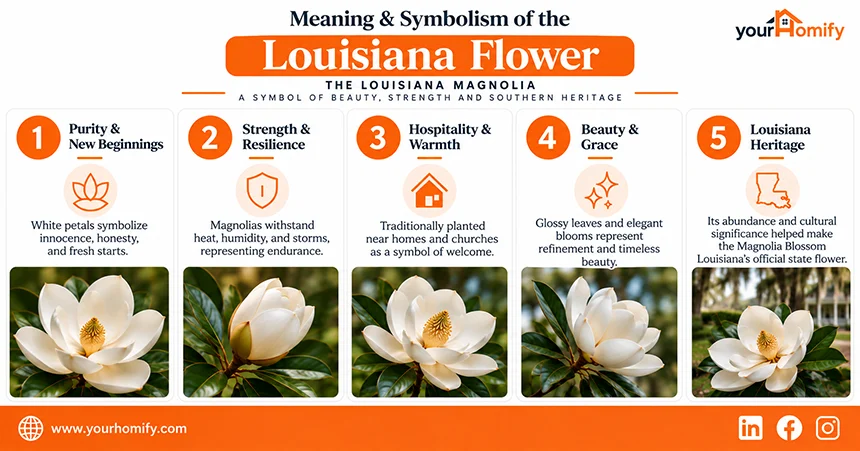 Meaning and Symbolism of Louisiana Flower