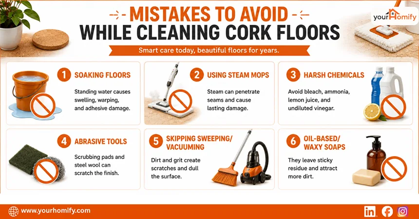 Mistakes to Avoid While Cleaning Cork Floors