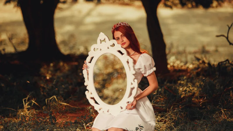 Oval mirror featured for home decor